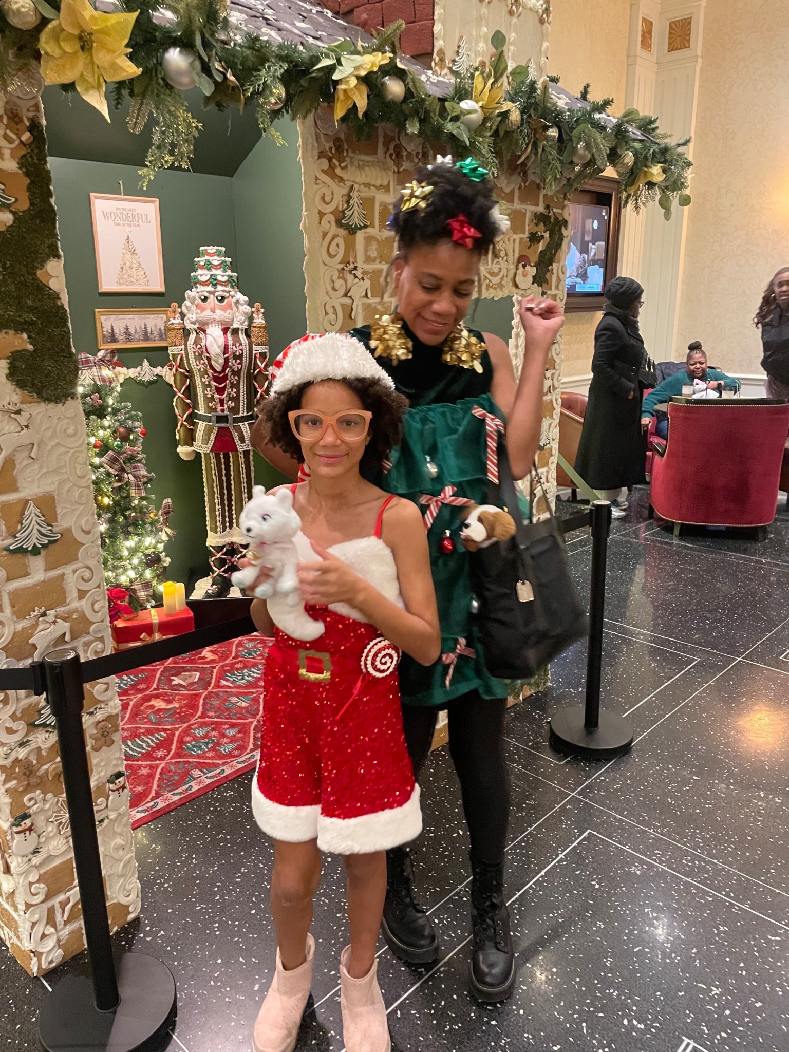 Santa romper
+
Christmas tree tulle dtessdress

#LTKmomlife #LTKMidsize #LTKHoliday