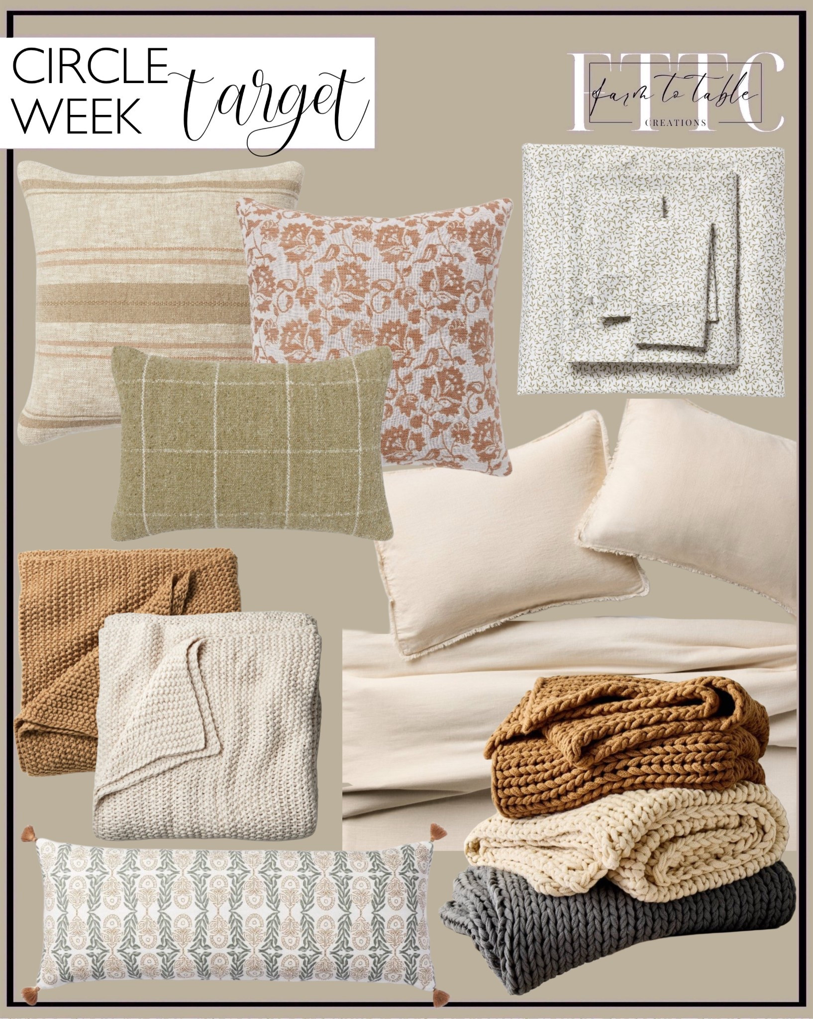 Target Circle Week Bedding Finds. Follow @farmtotablecreations on Instagram for more inspiration.

Heavyweight Linen Blend Comforter & Sham Set - Casaluna. Oblong Decorative Throw Pillow. Euro Throw Pillow. Chunky Knit Bed Blanket. Printed  Sheet Set. 

Threshold Bedding | Target Bedding | Casaluna | Target Circle | Spring Decor | Entryway Decor | Bedroom Furniture | nightstands | Home Decor| Fireplace Decor | Spring Refresh |  Bedroom Finds | Neutral Stems | Spring Stems | Bookshelf Decor | Bedroom Space | Cozy Corner | Bathroom | Curated Entryway | Spring  Decor | End of Year Clearance | Trending Decor | Viral Decor  | Coffee Table Decor | Neutral Decor | Stem Sale | Target Finds | Skinny Bench | Bedroom | Living Room | Breakfast Nook | Amazon Home | Target Sale | Loloi Rugs | Magnolia Home | console table | console table styling | faux stems | entryway space | front porch decor | neutral decor | entryway decor | cozy home | affordable decor |  home decor | home inspiration | console styling | entryway rug | cozy moody home | moody home decor | neutral home | bathroom decor | living room | spring decor | Hearth & Hand | Studio McGee | 2025 Home Trends | trending home | Crate&Barrel 



#LTKSaleAlert #LTKFindsUnder50 #LTKHome