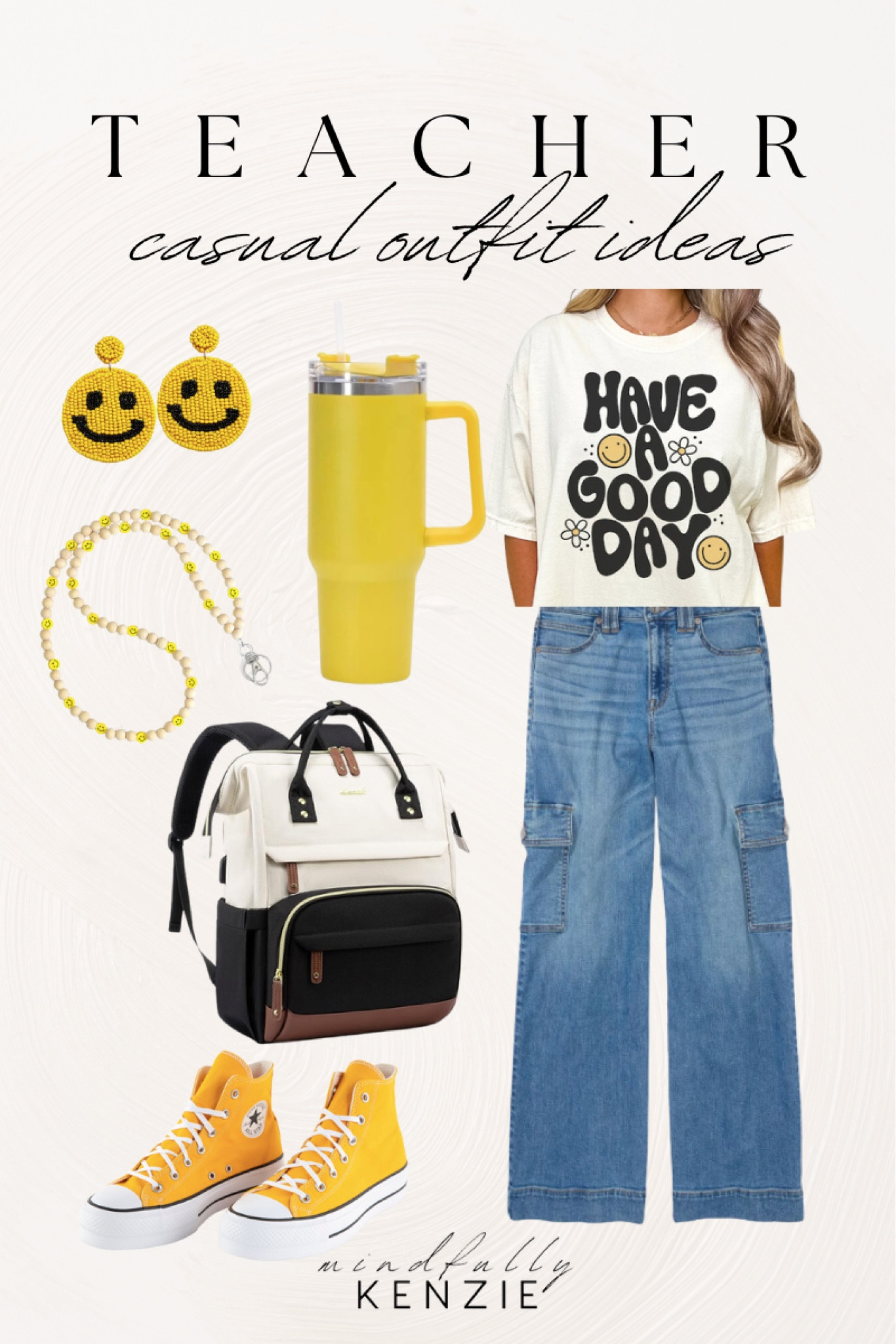 Spring Teacher Style

Jeans  denim  jeans outfit ideas  teacher style  smile earrings  beaded lanyard  yellow sneakers  teacher backpack  yellow tumbler cup  graphic tee  teacher tee

#LTKSeasonal #LTKfindsunder100 #LTKstyletip