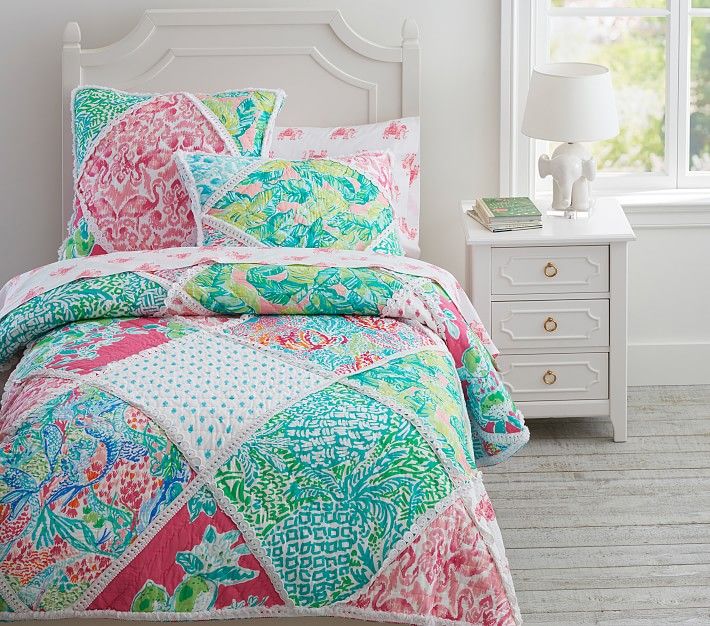 Lilly Pulitzer Party Patchwork Quilt & Shams | Pottery Barn Kids