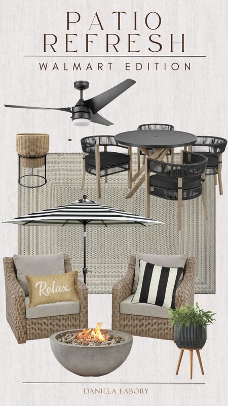 Patio Refresh from Walmart! 

Yard
Patio furniture 
Patio decor
Umbrella
Outdoor
Pillows
Outdoor fan
Planters
Woven plant stands

#LTKhome #LTKstyletip 

#LTKStyleTip #LTKHome #LTKSaleAlert