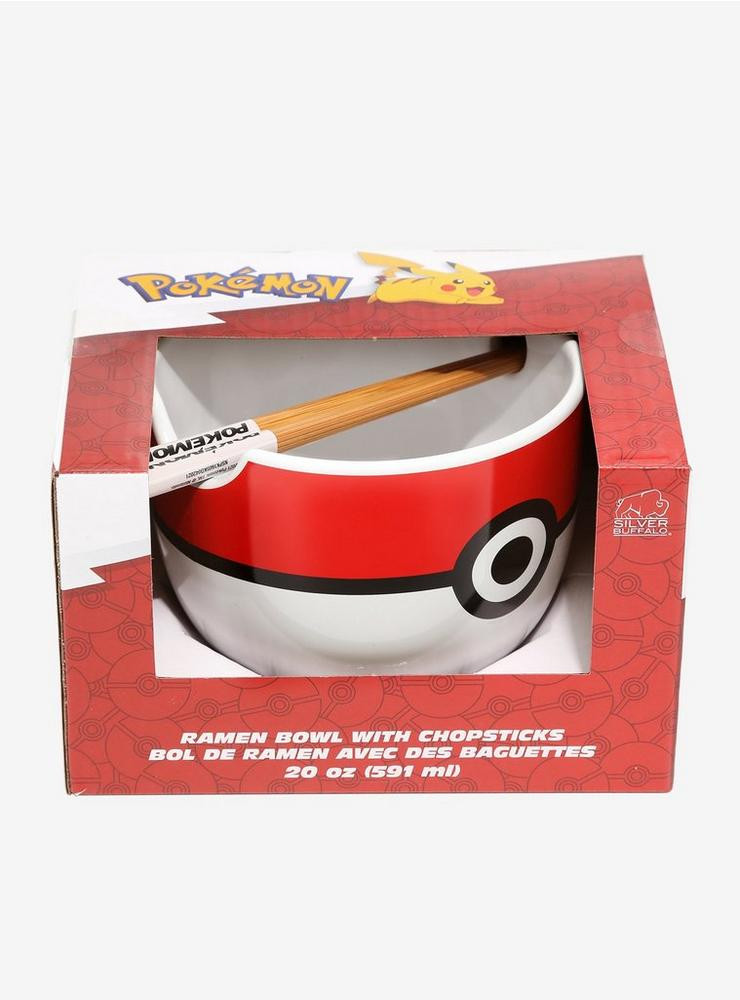 Pokémon Pokéball Ramen Bowl with Chopsticks | BoxLunch