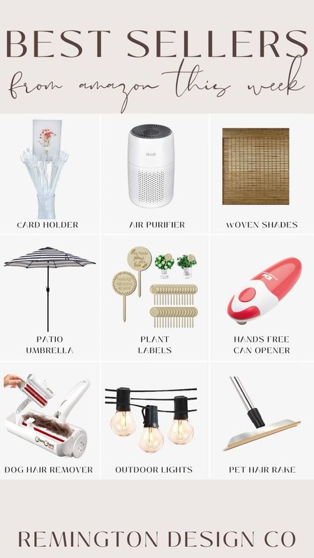 Best-Sellers of the Week - bamboo blinds lantern - string lights - air purifier - pet hair remover 

#LTKHome