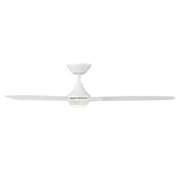 Blitzen Indoor and Outdoor 3-Blade Smart Ceiling Fan 54in Matte White with 3000K LED Light Kit an... | Walmart (US)