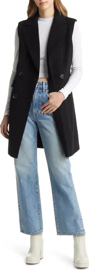 Tailored Wool Blend Long Vest | Nordstrom