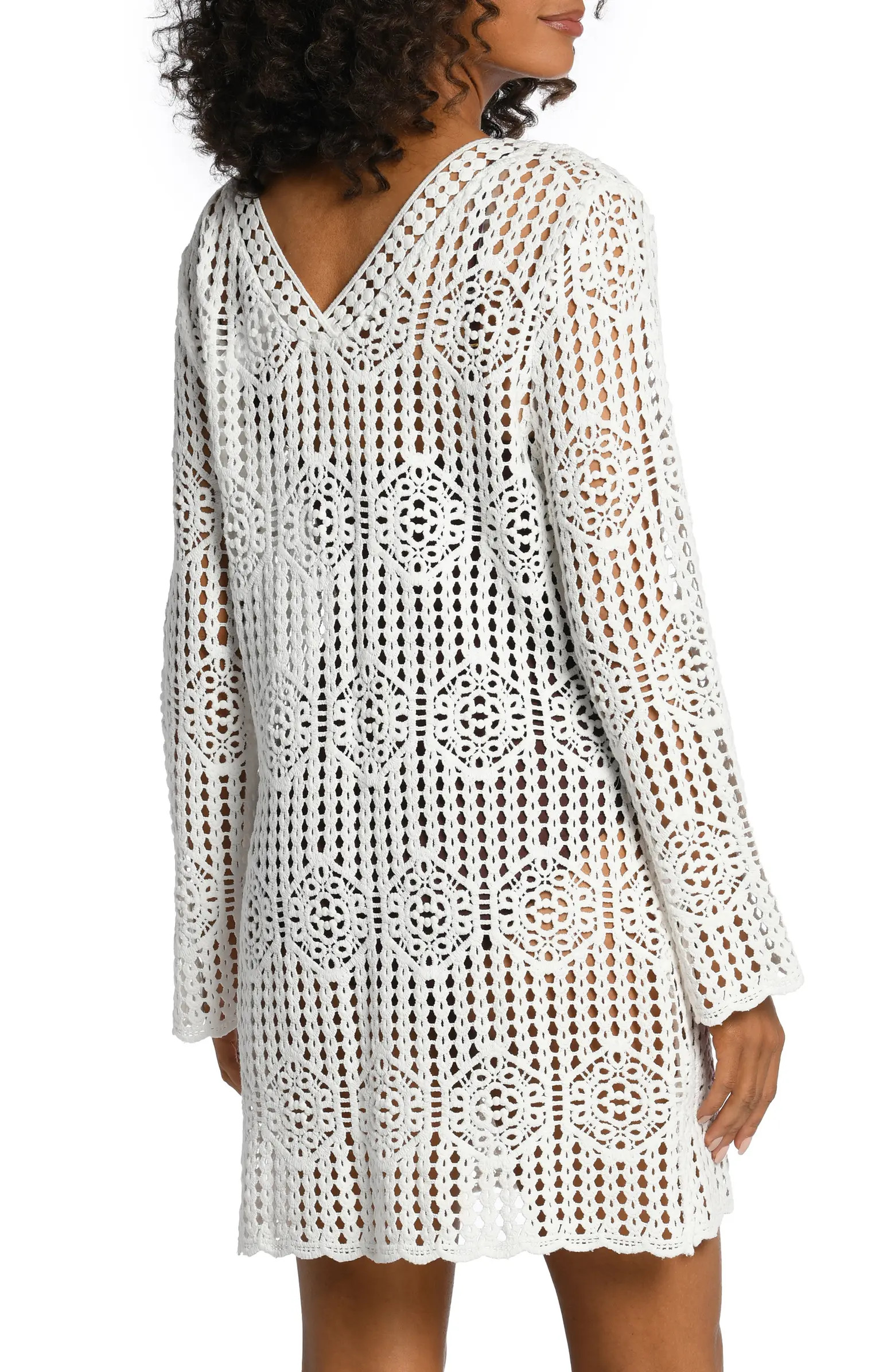 Waverly Long Sleeve Cotton Cover-Up Dress | Nordstrom