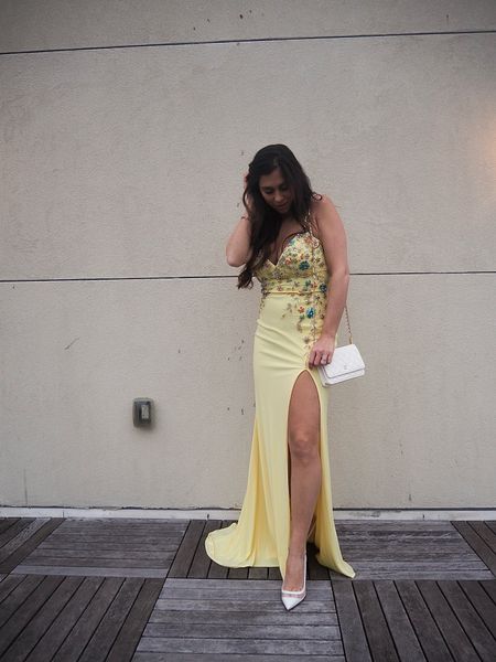 Spring/summer wedding, prom, or a gala coming up? @MacDuggal has got you covered! I am obsessing over this yellow dress from them and I can’t wait until I have my summer tan to really make this yellow pop #macduggalmoment 

#LTKparties #LTKwedding #LTKSeasonal