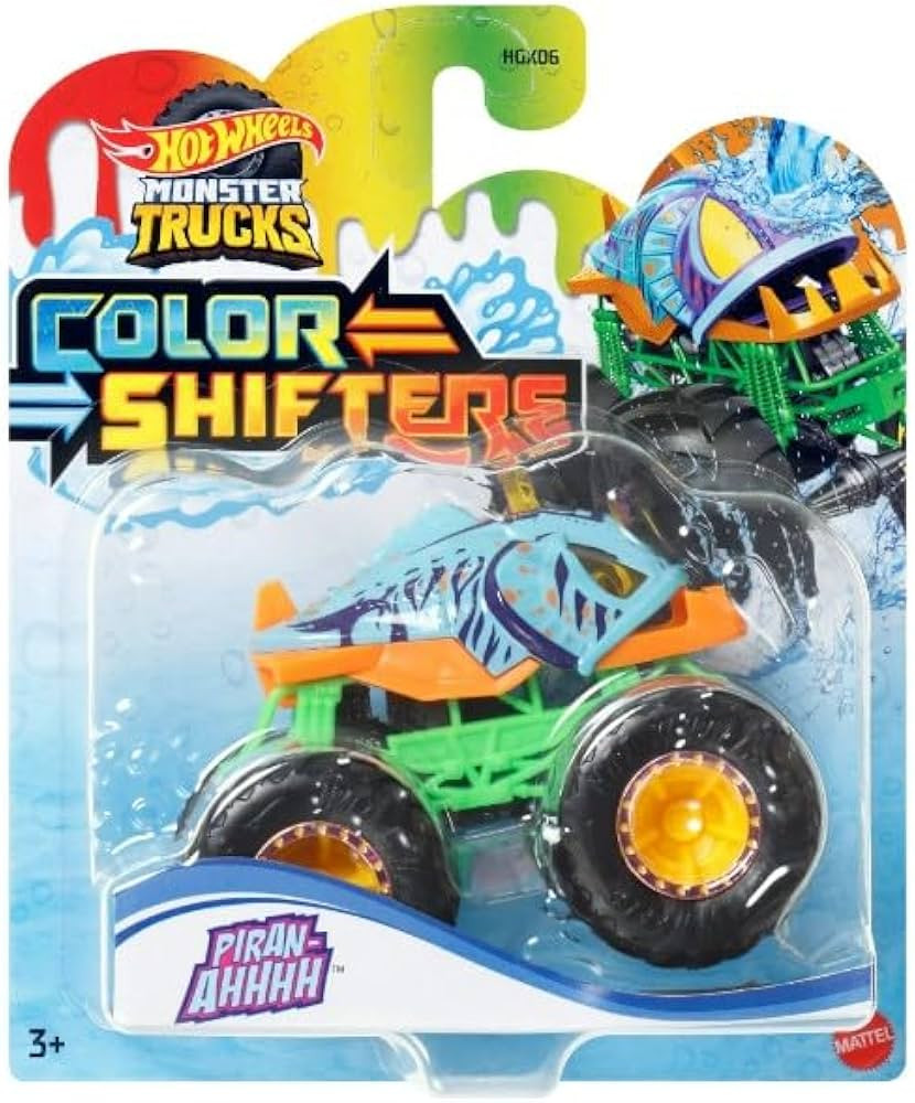 Hot Wheels Monster Trucks Color Shifters Piran-Ahhhh 2024 | Amazon (US)