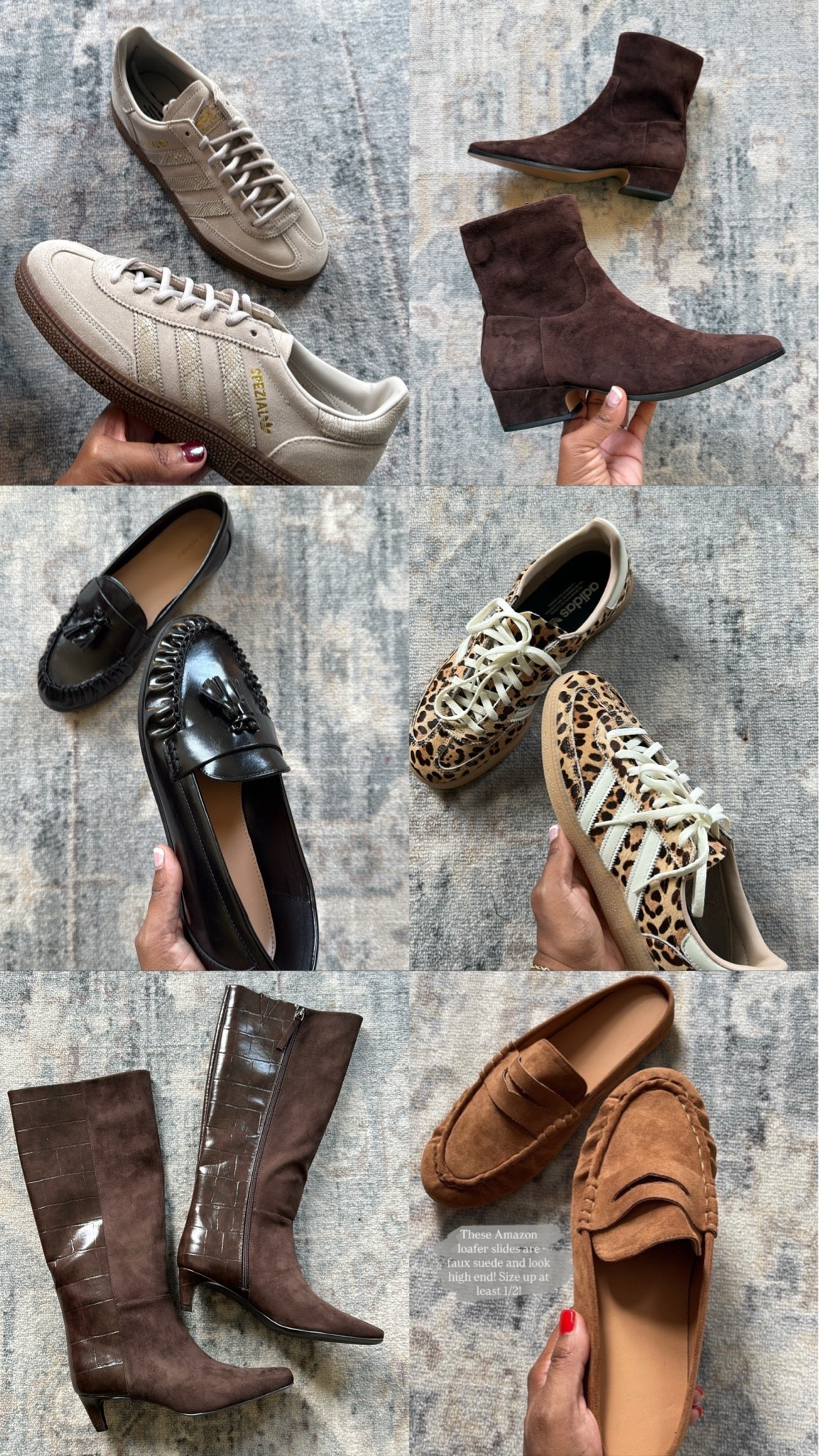 Fall shoes I’m loving! Size down 1/2 in the adidas sneakers

#LTKootd #LTKgrwm