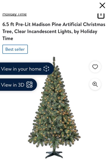 $39 christmas pre-lit tree !!! 6.5 feet tall  

#LTKHolidaySale #LTKsalealert #LTKfindsunder50