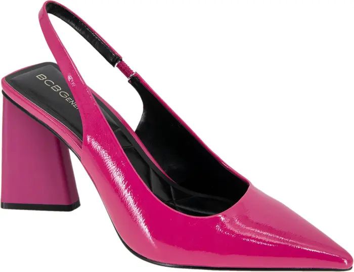 Trina Pointed Toe Slingback Pump (Women) Hot Pink Heels 2024 Pink Shoes 2024 Pink Sandals 2024 | Nordstrom