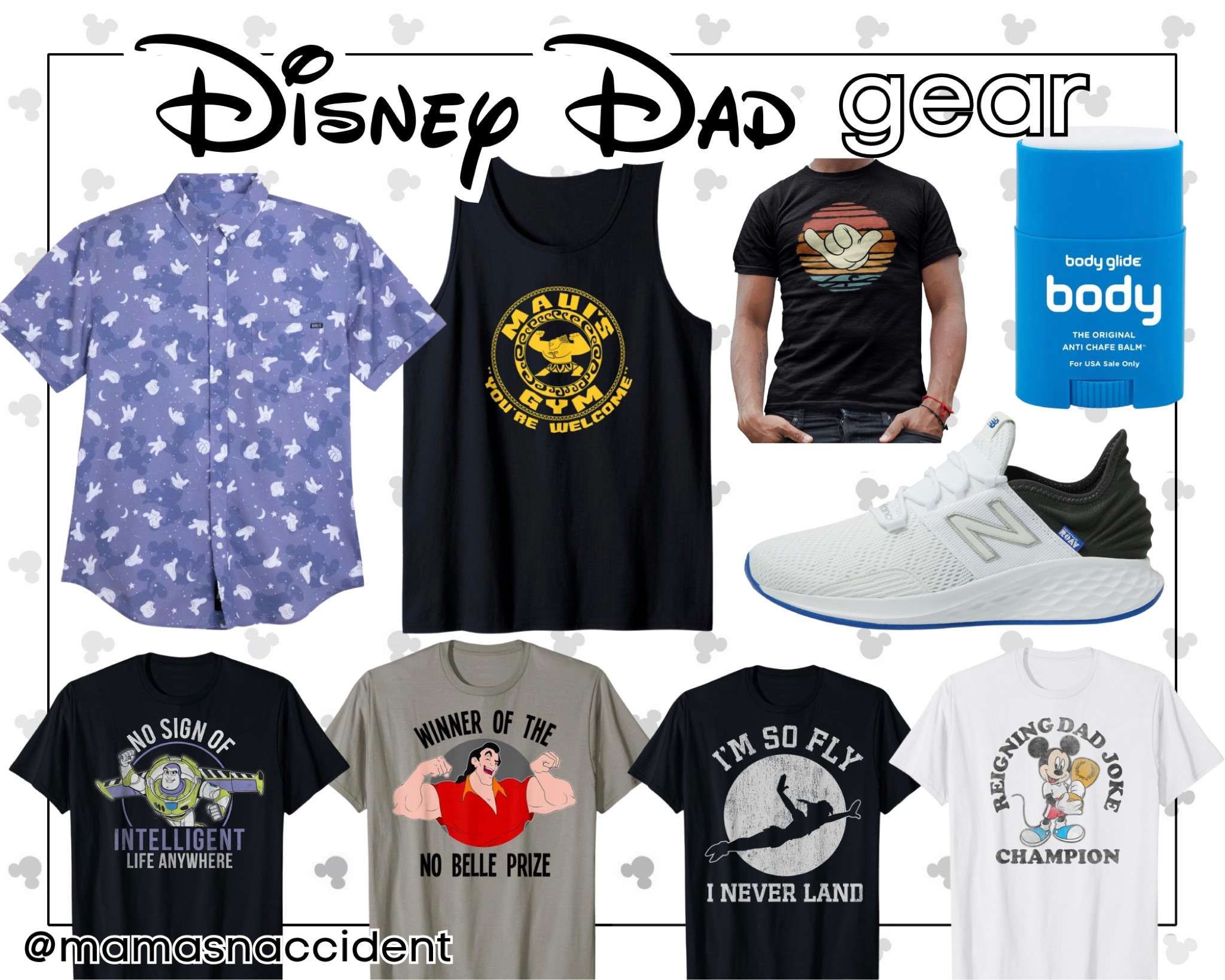 Disney Dads… but make them cool 😎

seriously - watching your baby daddy navigate a stroller in 98° with 300% humidity through a crowd while not spilling his Joffrey’s coffee around Magic Kingdom or cocktail around the World Showcase is a sight to behold.

a damn FINE sight. so we may as well make sure they fit the part of doing the Disney dad thing right.

tagging some shirts Goose has, I love, or a mix of both. also tagging his new sneakers and body glide because if 75% of my Disney travel series posts don’t have it, I’m doing something wrong. seriously… get one of these for each (sweaty) family member.

#LTKtravel #LTKmens #LTKunder50