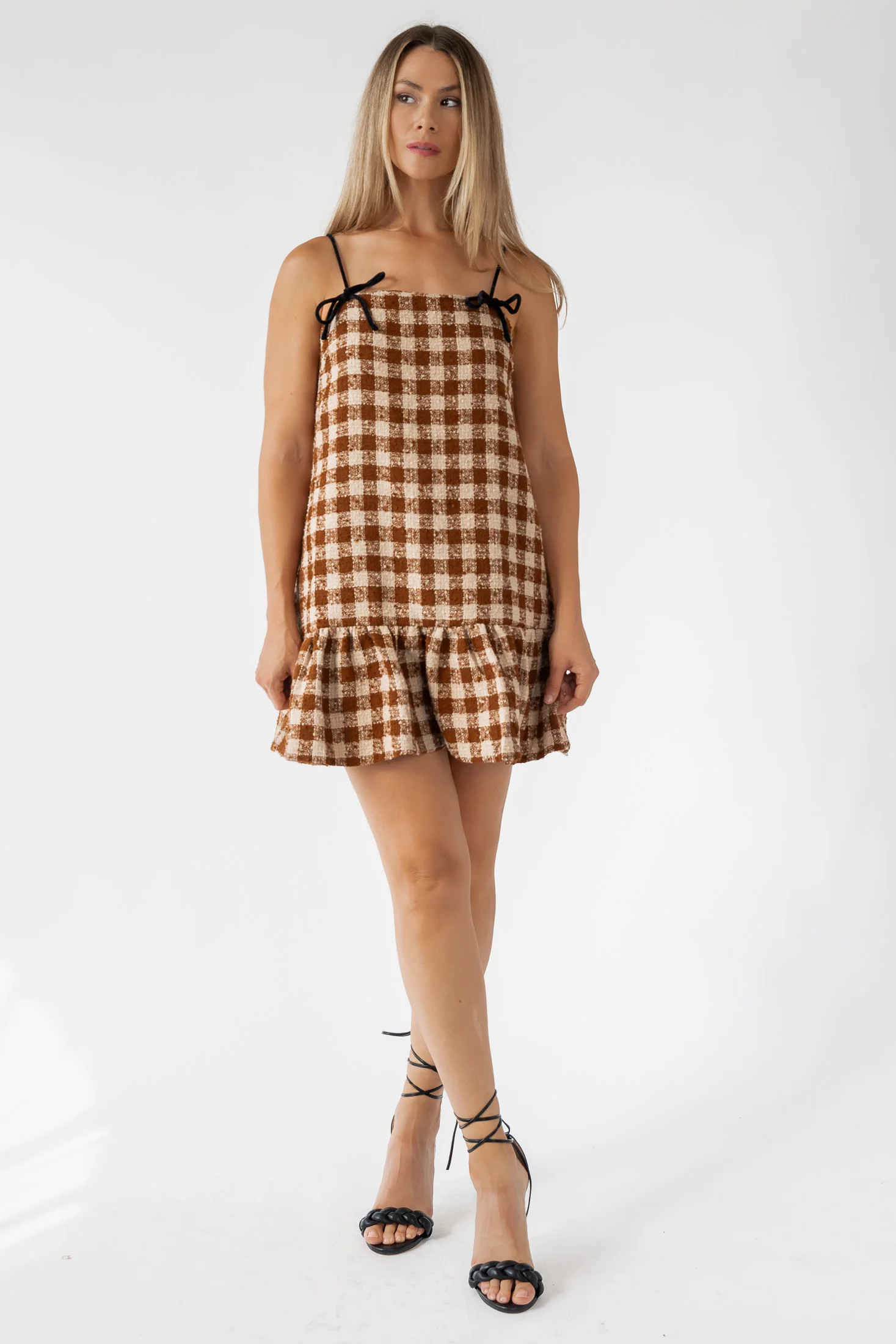 Hudgens Bow Trim Tweed Dress - Final Sale | JO+CO
