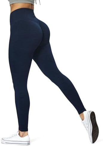 Aoxjox Scrunch Seamless Leggings for Women High Waisted Tummy Control 2.0 Smile Contour Workout Y... | Amazon (US)