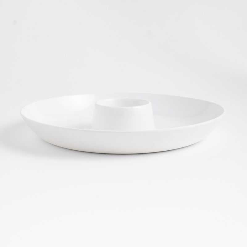 Lunea Melamine Chip and Dip + Reviews | Crate and Barrel | Crate & Barrel