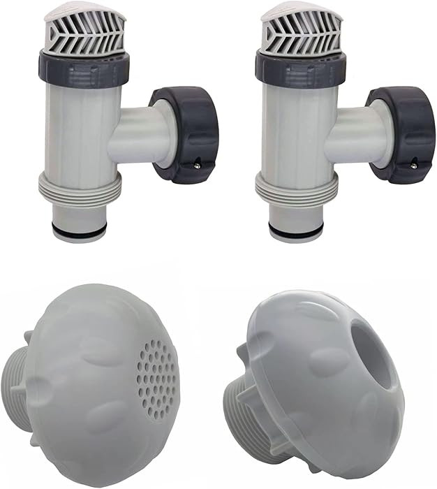 1.5“Outlet Strainer Grids Inlet Nozzle and Plunger Valve (2pcs) Replacement for Above Ground Po... | Amazon (US)