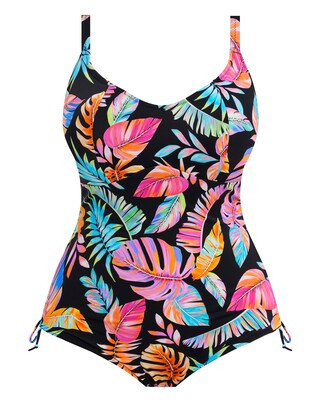 Elomi Tropical Falls Non Wired Plunge Swimsuit | Simply Be (UK)