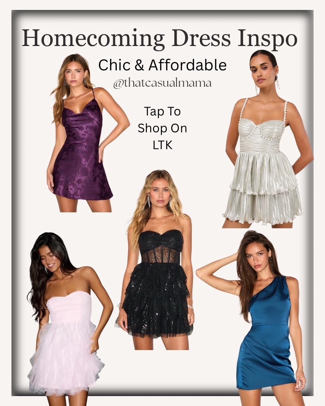 Looking for the perfect homecoming dress 2025? 💃✨ From sparkly sequin minis to sleek satin styles and classic little black dresses, these HOCO outfits are chic, affordable, and totally dance-floor ready. Whether you’re after something trendy, timeless, or budget-friendly, this roundup has the best homecoming dress inspo for your big night. 🪩💕
#HomecomingDresses #HOCOStyle #OOTNInspo #PartyOutfits #AffordableFashion #SparklyDress #MiniDress #SatinDress #LTKStyle #2025Trends

#LTKFindsUnder50 #LTKStyleTip #LTKFindsUnder100