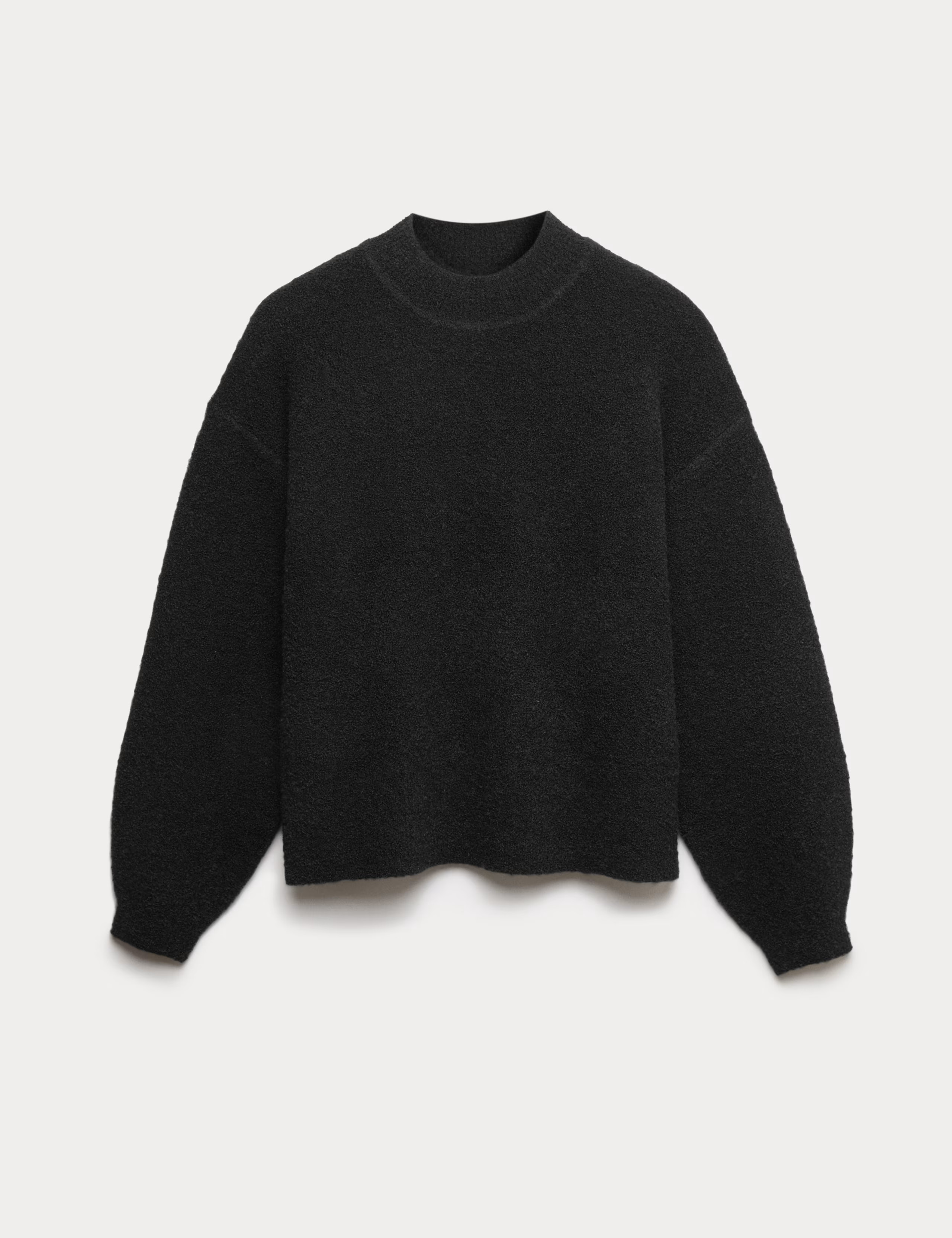 Wool Blend Textured Funnel Neck Jumper | Marks & Spencer (UK)