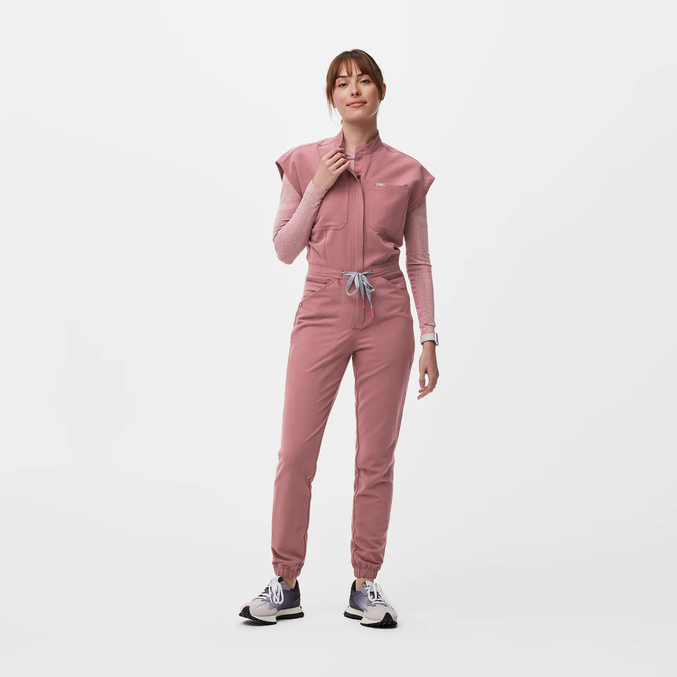 Women’s Rafaela Cargo ScrubJumpsuit™ - Mauve · FIGS | FIGS
