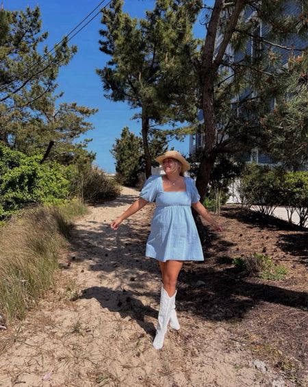 Country concert outfit, coastal cowgirl aesthetic, Nashville outfit, spring outfit, spring dress, summer dress, denim, denim dress, spring outfit, cowboy boots, cowboy hat, midsize fashion, festival outfitt

#LTKStyleTip #LTKMidsize #LTKFestival