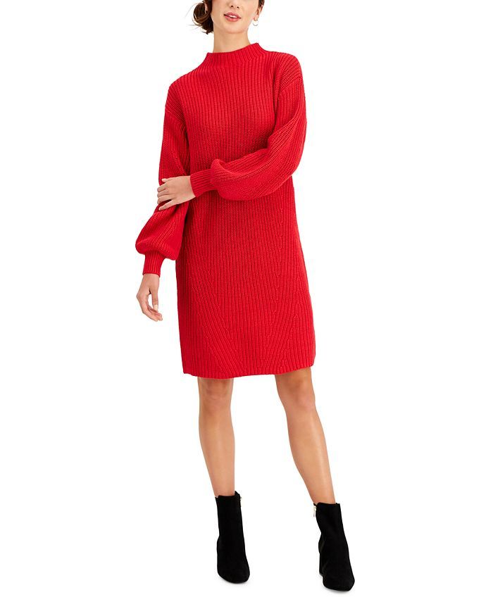 Style & Co Mock Neck Sweater Dress, Created for Macy's & Reviews - Dresses - Women - Macy's | Macys (US)