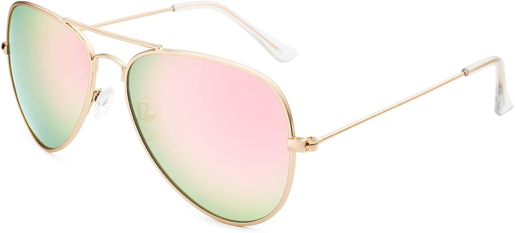Livhò Sunglasses for Men Women Aviator Polarized Metal Mirror UV 400 Lens Protection | Amazon (US)
