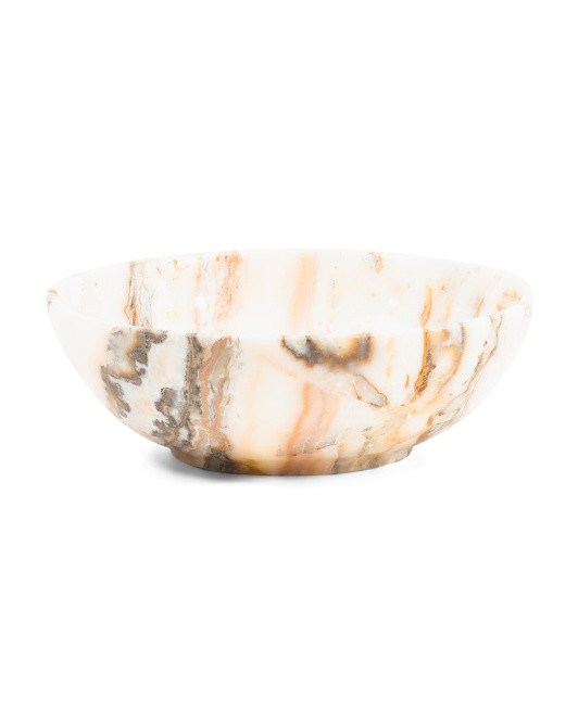 8in Calacite Stone Bowl | TJ Maxx
