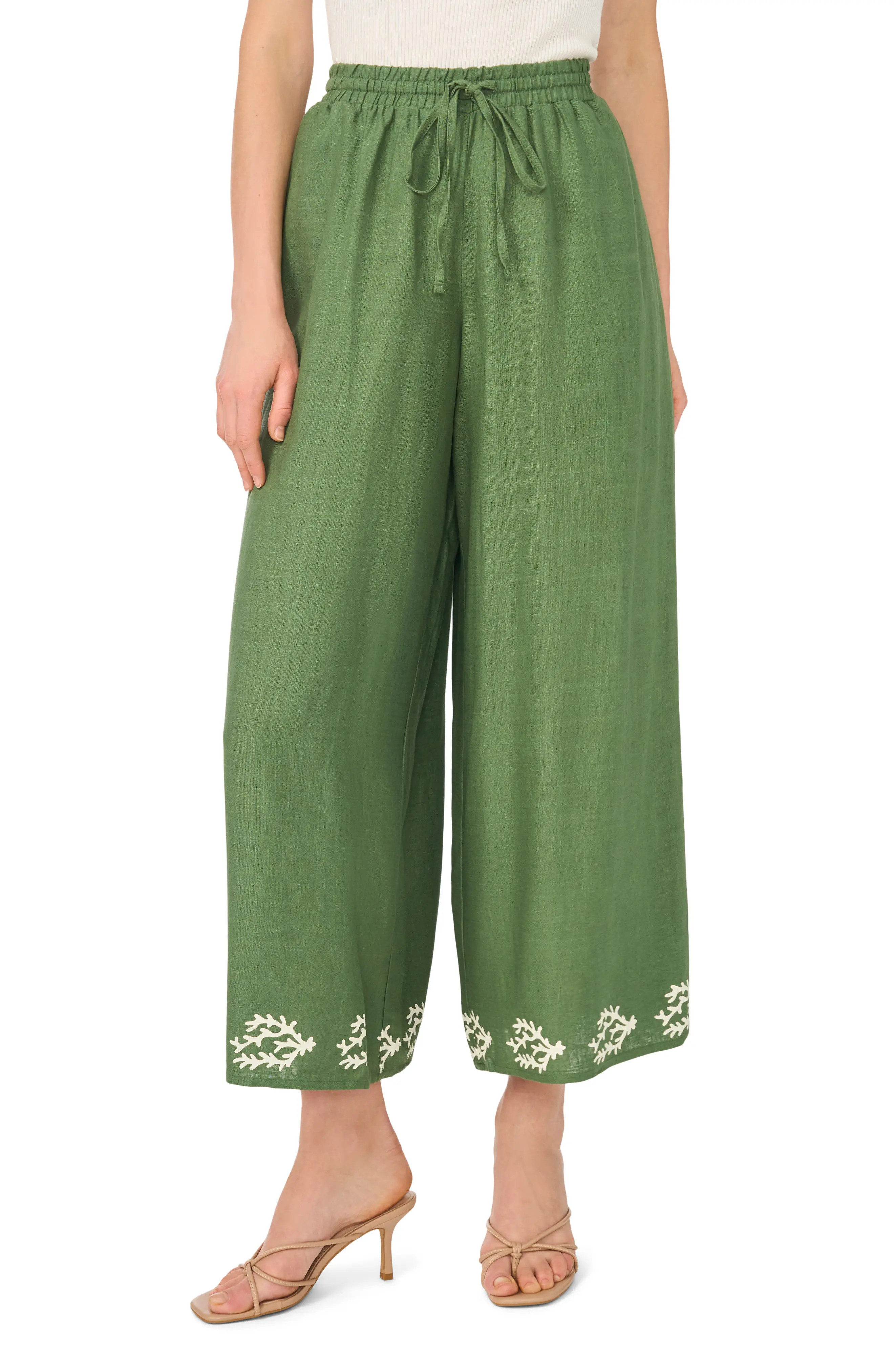 Parker Leaf Print Hem Pants (Women) | Nordstromrack | Nordstrom Rack