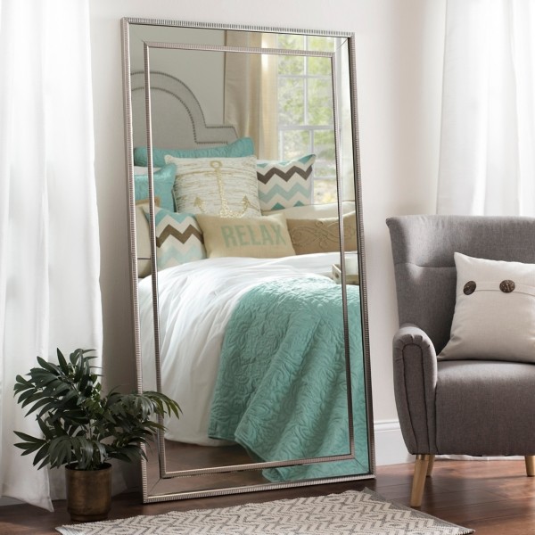 Large Silver Luxe Leaner Mirror, 37.2x67.2 in. | Kirklands | Kirkland's Home