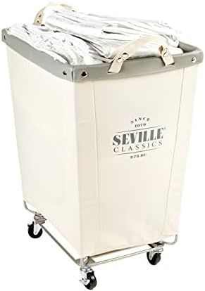 Seville Classics Commercial Grade Heavy-Duty Extra Large Industrial Canvas Cart for Home Closet M... | Amazon (US)