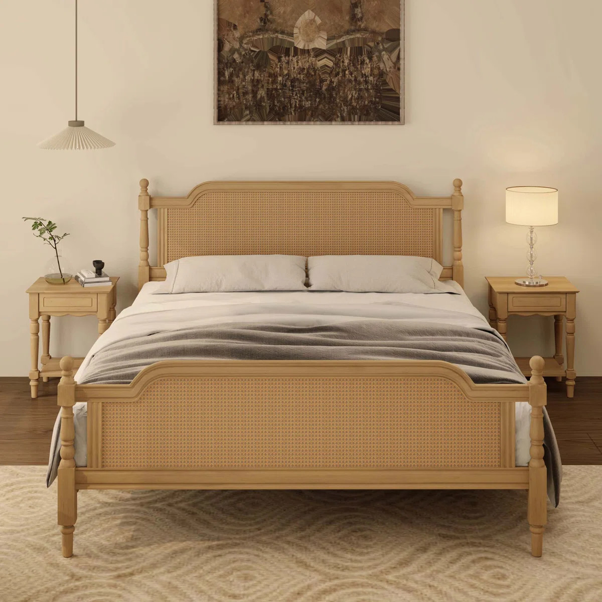 Traditional Style Rattan Bed Frame | Wayfair North America