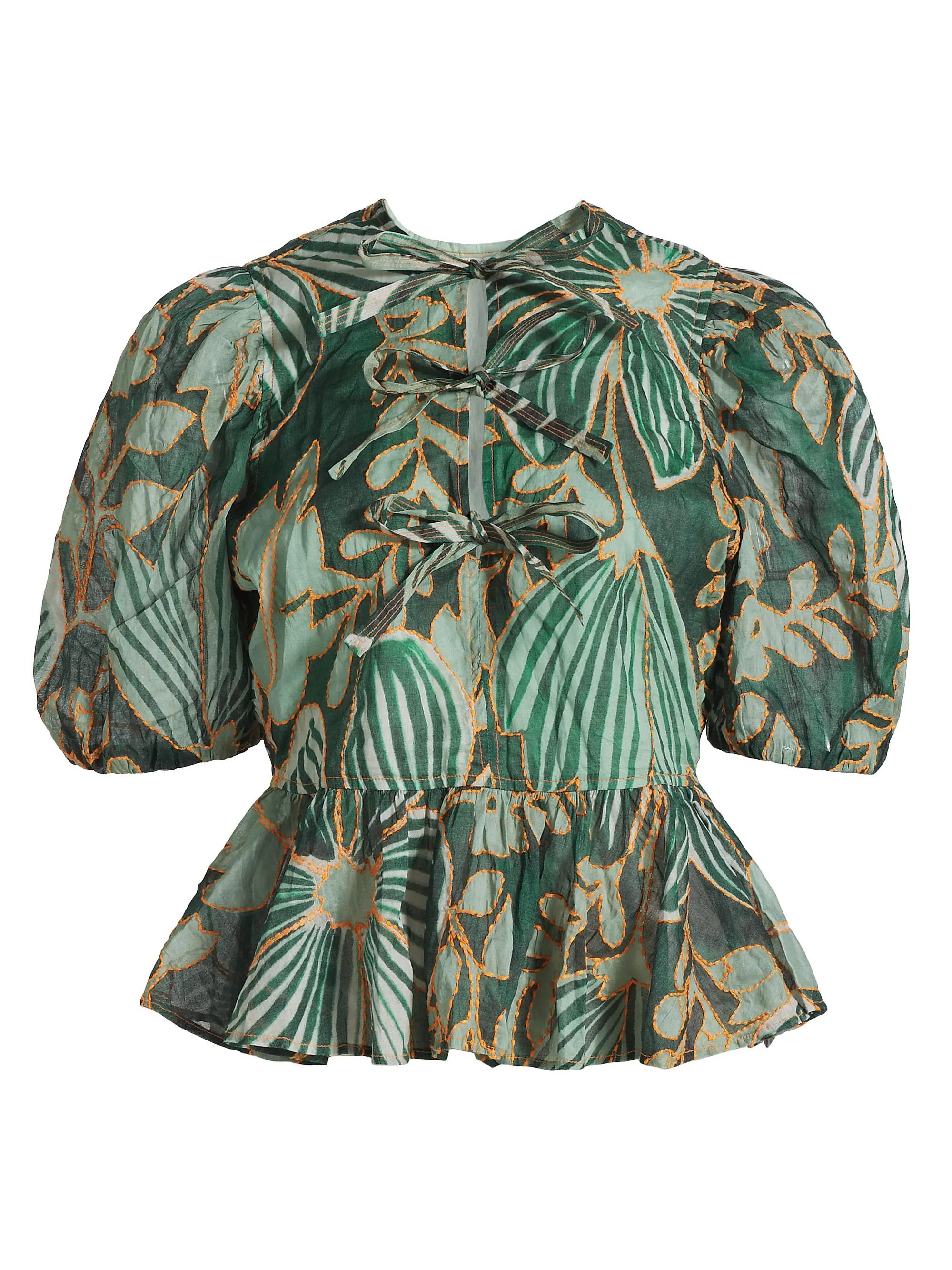 Estella Floral Peplum Top | Saks Fifth Avenue