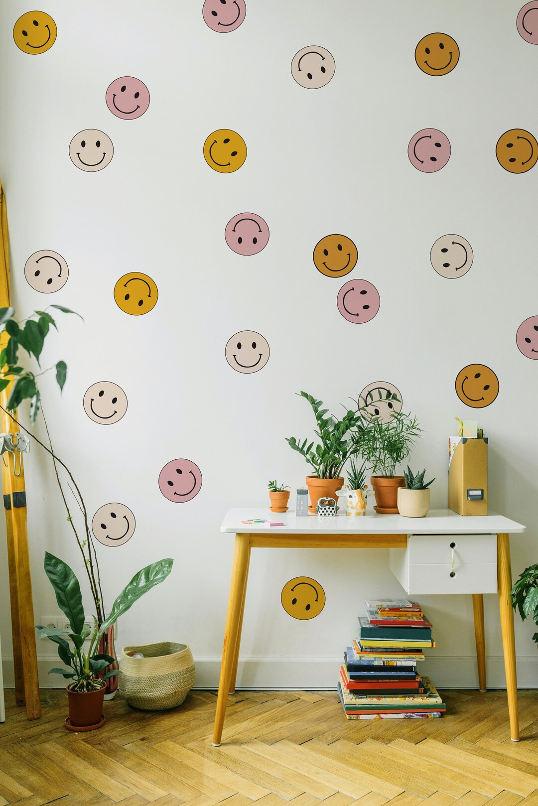 Happy Hippie Smiley Face Decals // 70's Inspired Decor / - Etsy | Etsy (US)