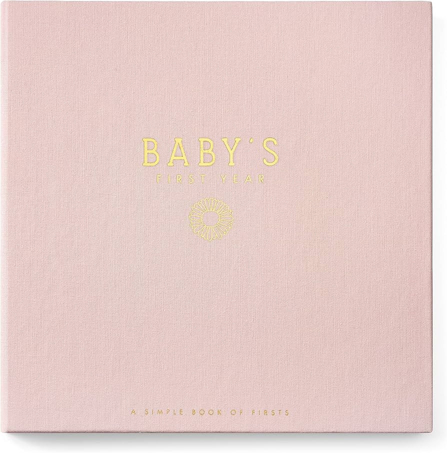 Lucy Darling Linen Covered Luxury Baby Memory Book - First Year Journal Album Photo Book To Captu... | Amazon (US)