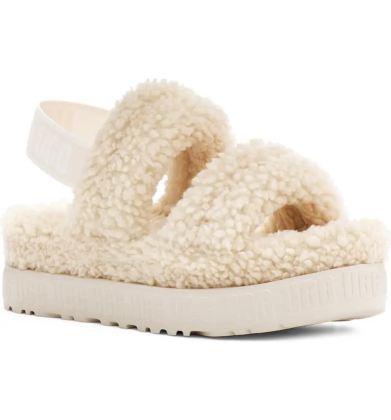 UGG® Oh Fluffita Genuine Shearling Slingback Sandal | Nordstromrack | Nordstrom Rack