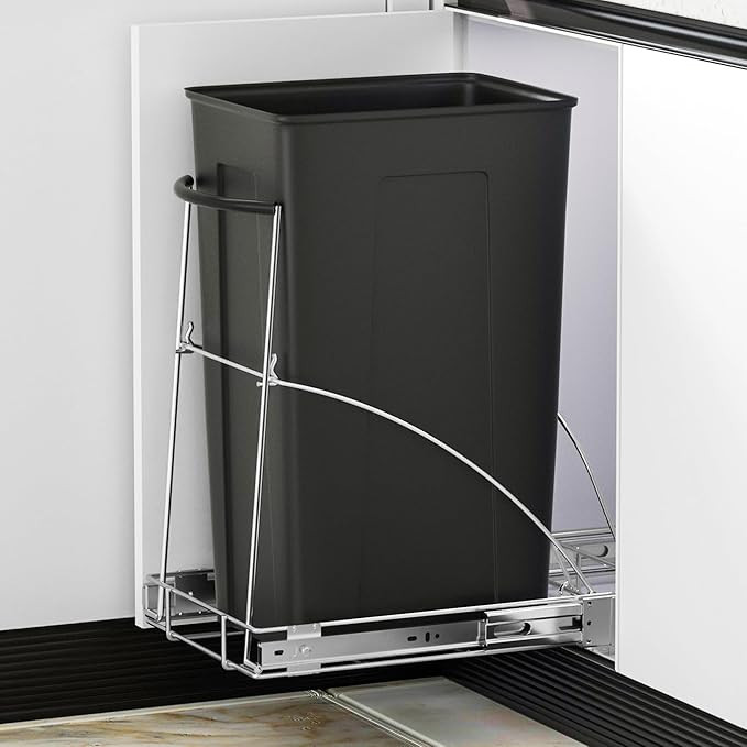 Insputer Pull Out Trash Can Under Cabinet, Requires 13" W X 18" D Cabinet, Under Sink Trash Can K... | Amazon (US)