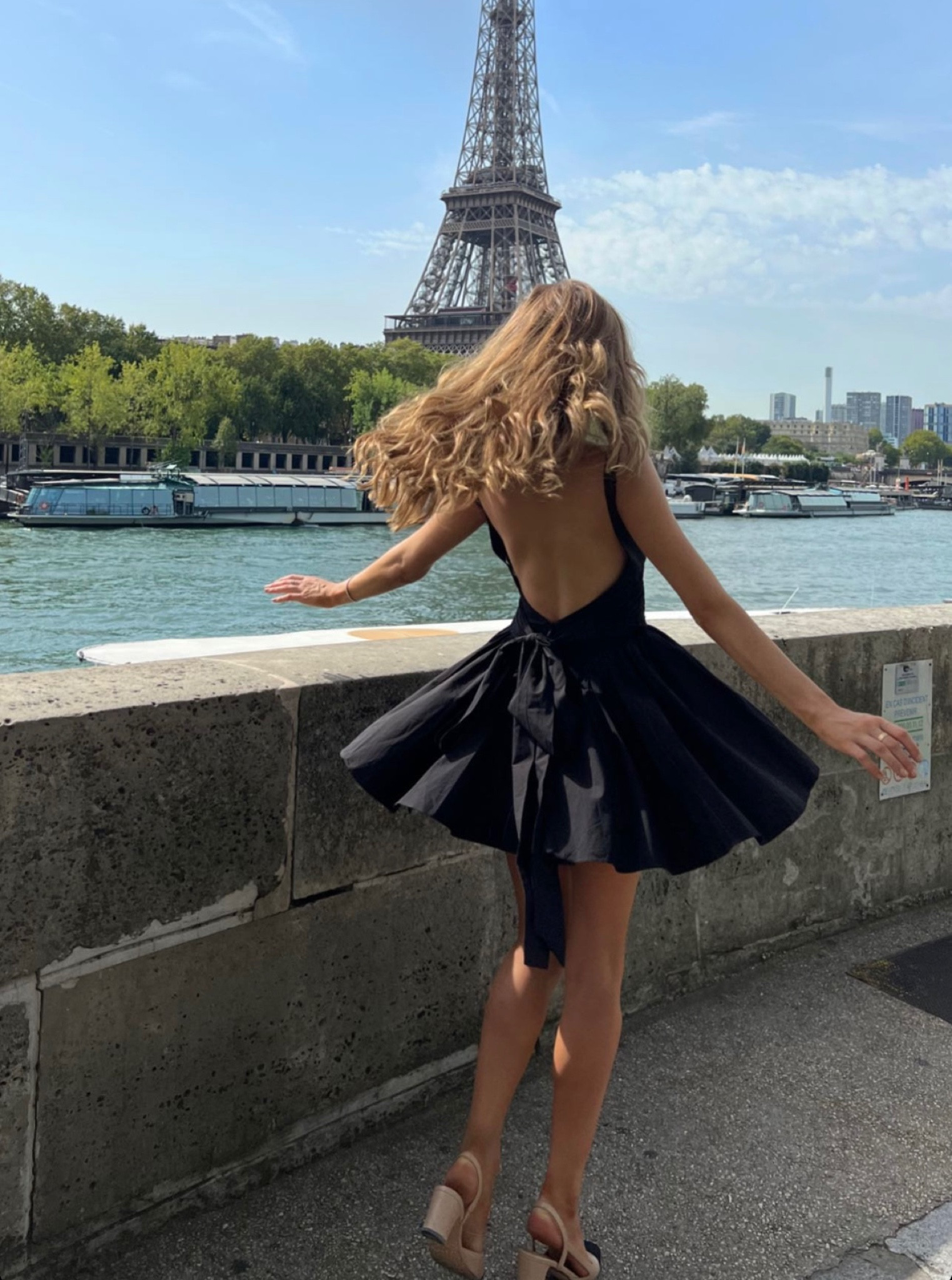 Black bow back dress, backless dress, black mini dress, Paris outfit, European summer, little black dress, summer style, LBD, black dress, mini dress, romantic outfit 

#LTKstyletip #LTKSeasonal #LTKeurope