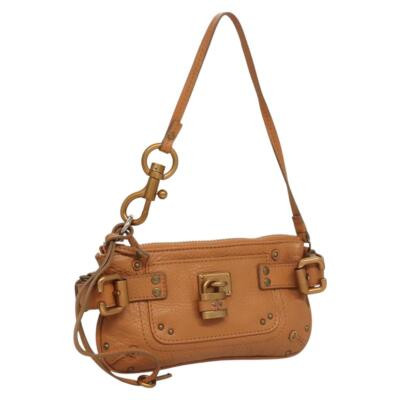 Chloe Paddington Accessory Pouch Leather Brown Auth BD1718 | eBay | eBay US