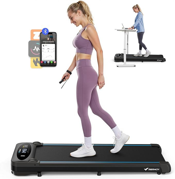 MERACH Walking Pad, Laufband Für Zuhause, 0%-6% Steigung Laufband Schreibtisch für Zuhause und ... | Amazon (DE)