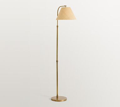 Estelle Rattan Task Floor Lamp (60") | Pottery Barn (US)