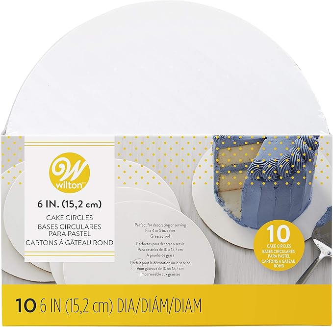 Wilton 6-Inch Round Cake Boards, 10-Count | Amazon (US)