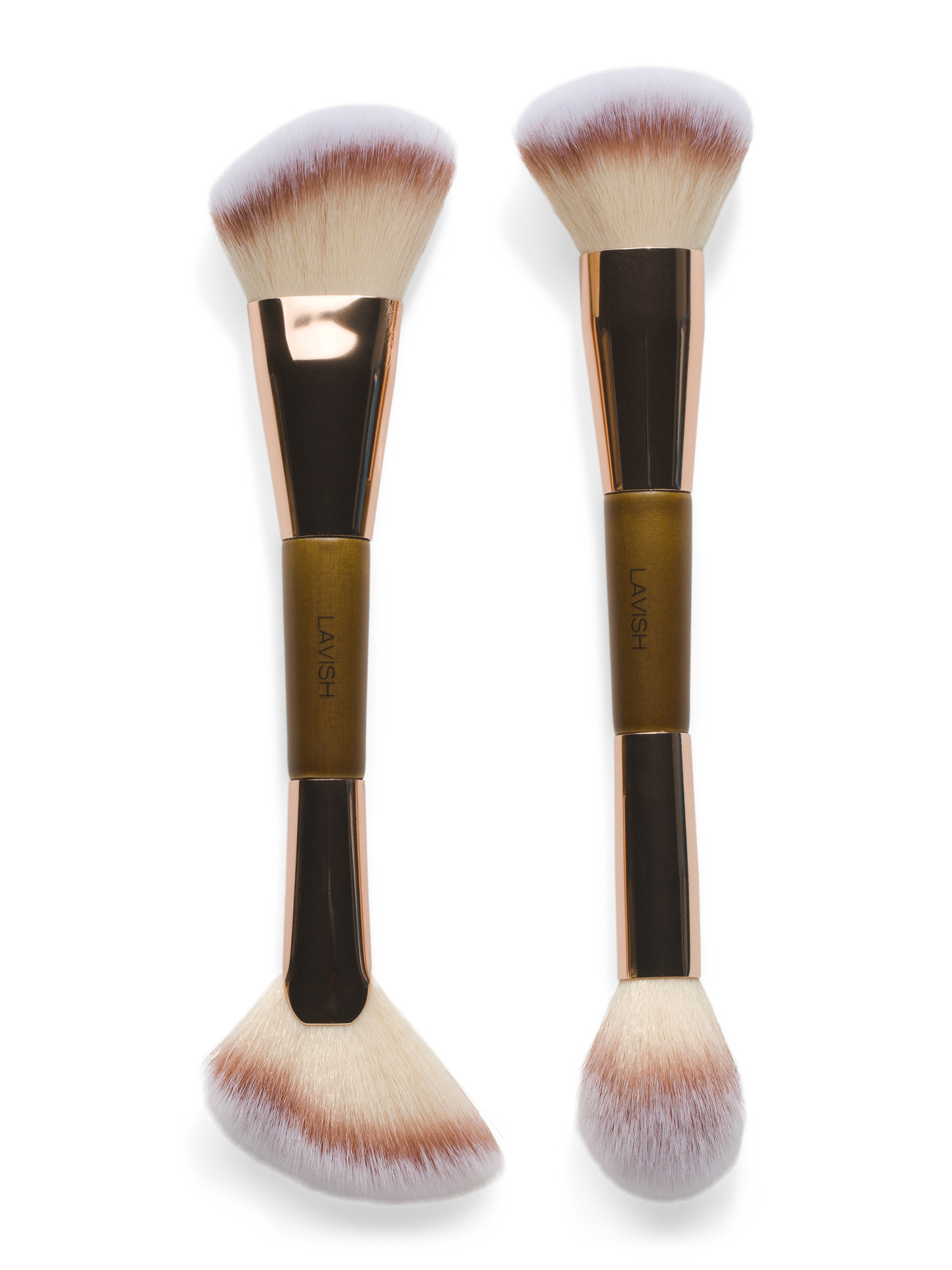 2pc Dual-ended Makeup Brushes Set | TJ Maxx