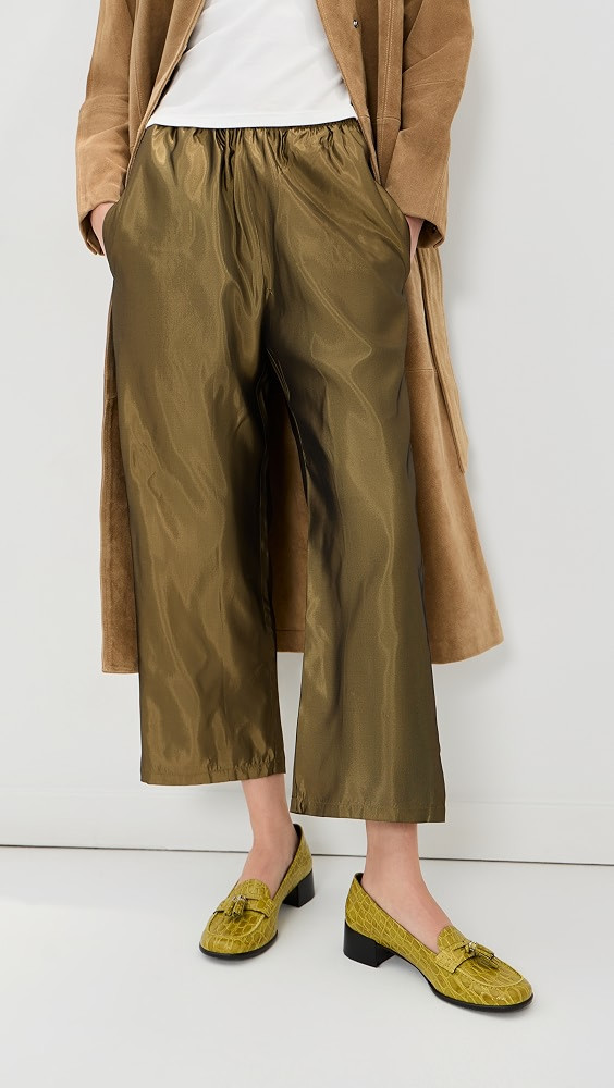 Kelsey Cropped Taffeta Pants | Shopbop