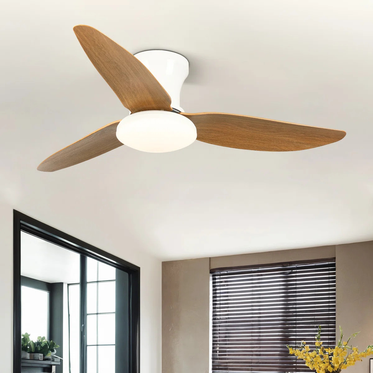 This ceiling fan blends sleek, versatile design with practical functions to keep your space comfo... | Wayfair North America