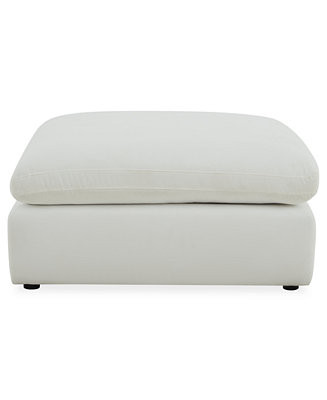 Fog 43" Fabric Ottoman - Macy's | Macy's
