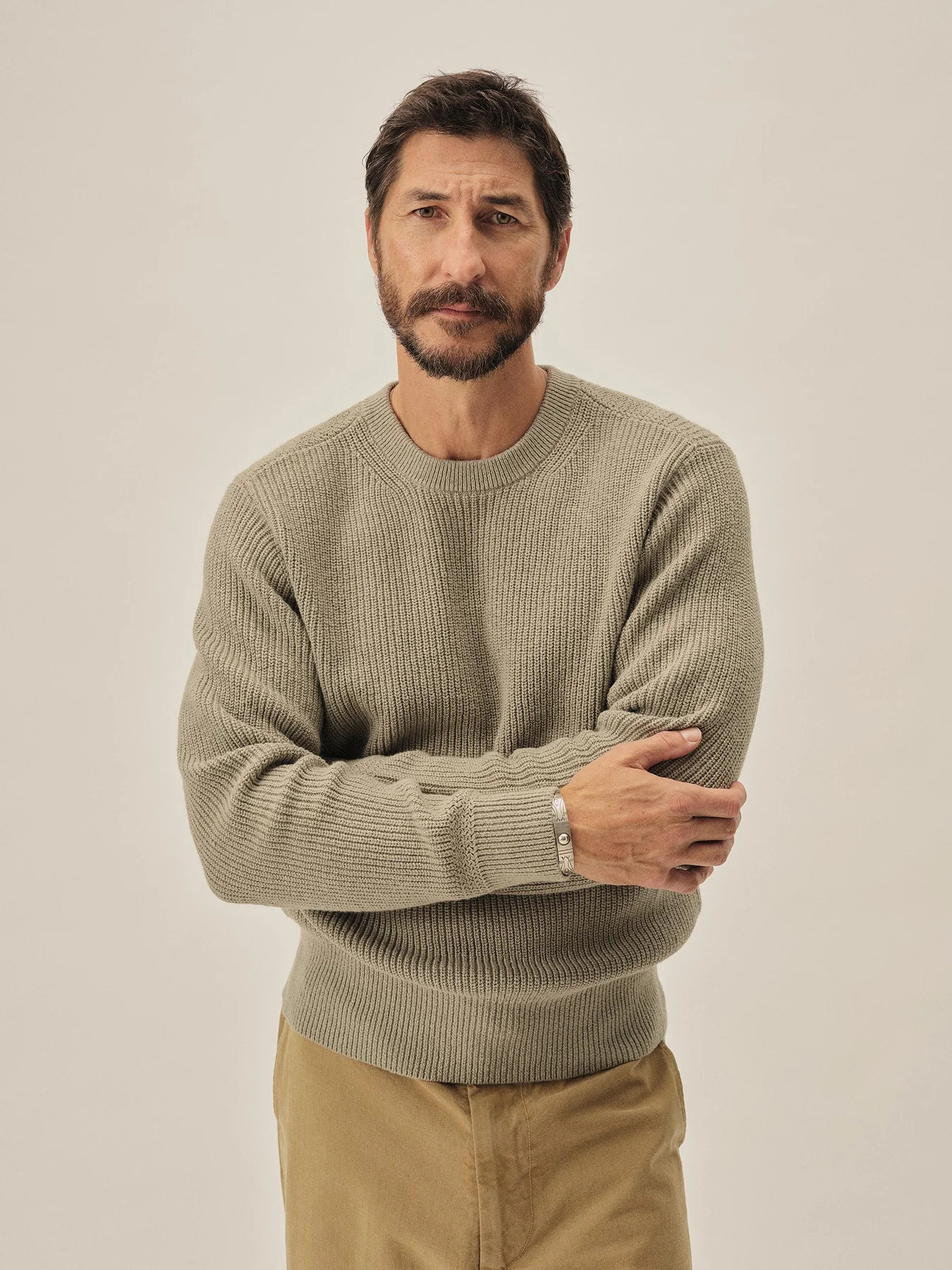 Dusty Sage Seafarer Cotton Rib Crew - Buck Mason- Modern American Classics | Buck Mason