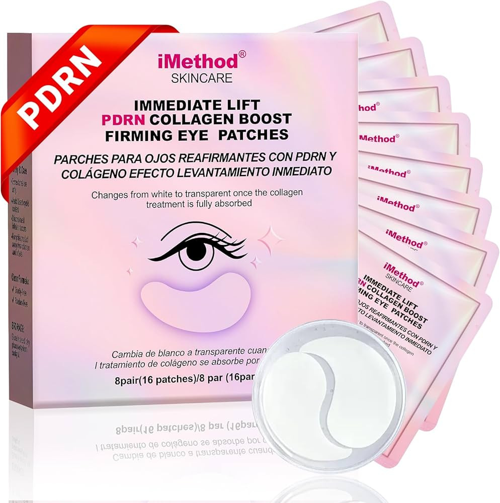 iMethod PDRN Collagen Boost Eye Patches - Under Eye Mask, Instant Lift Eye Mask for Reduce Fine L... | Amazon (US)