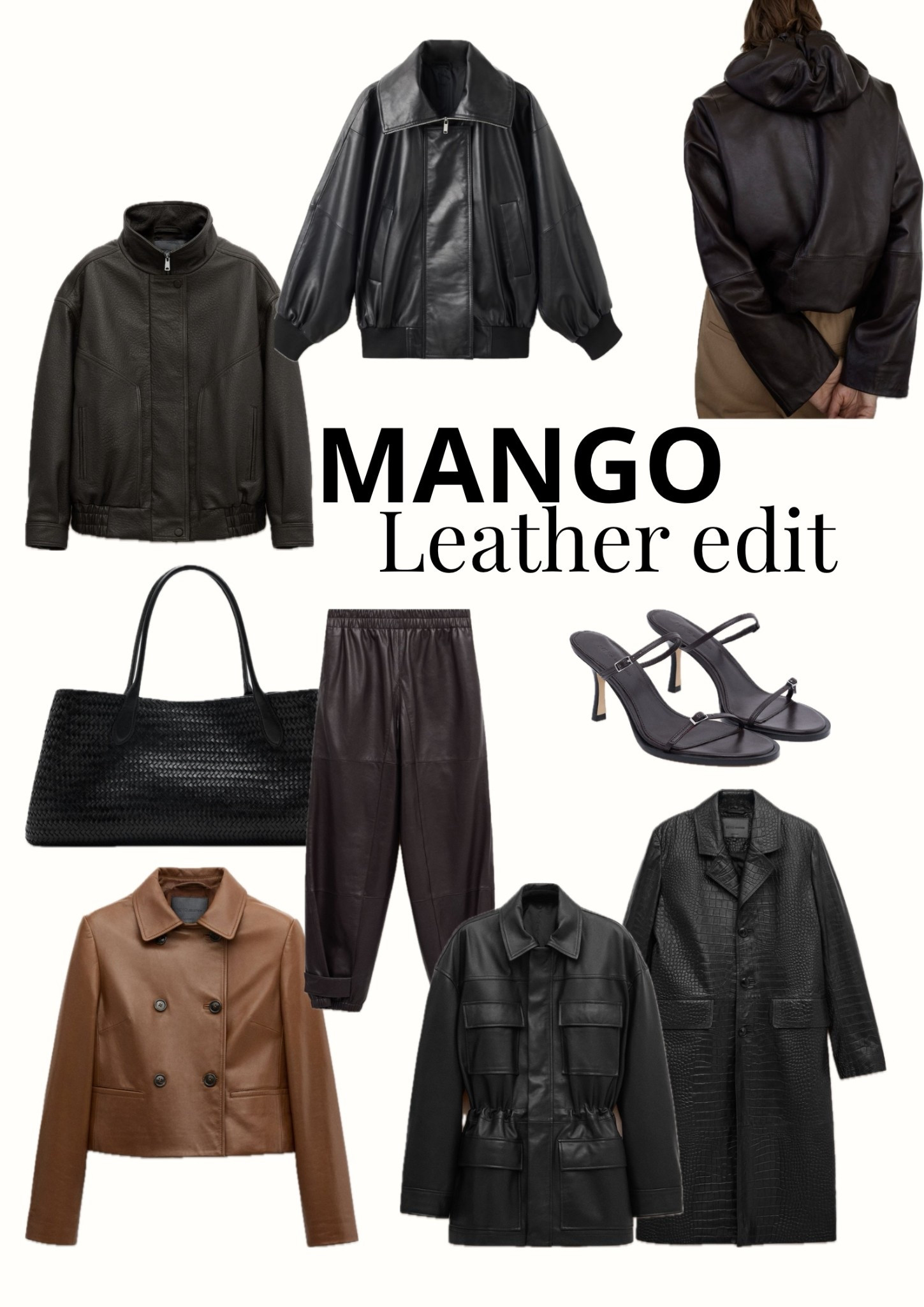 Here’s a leather piece edit at Mango. Leather barrel pants, leather workwear bag, leather parka to wear with basically everything #leatherjacket #leatherbag 

#LTKbag #LTKeurope #LTKFashionMonth