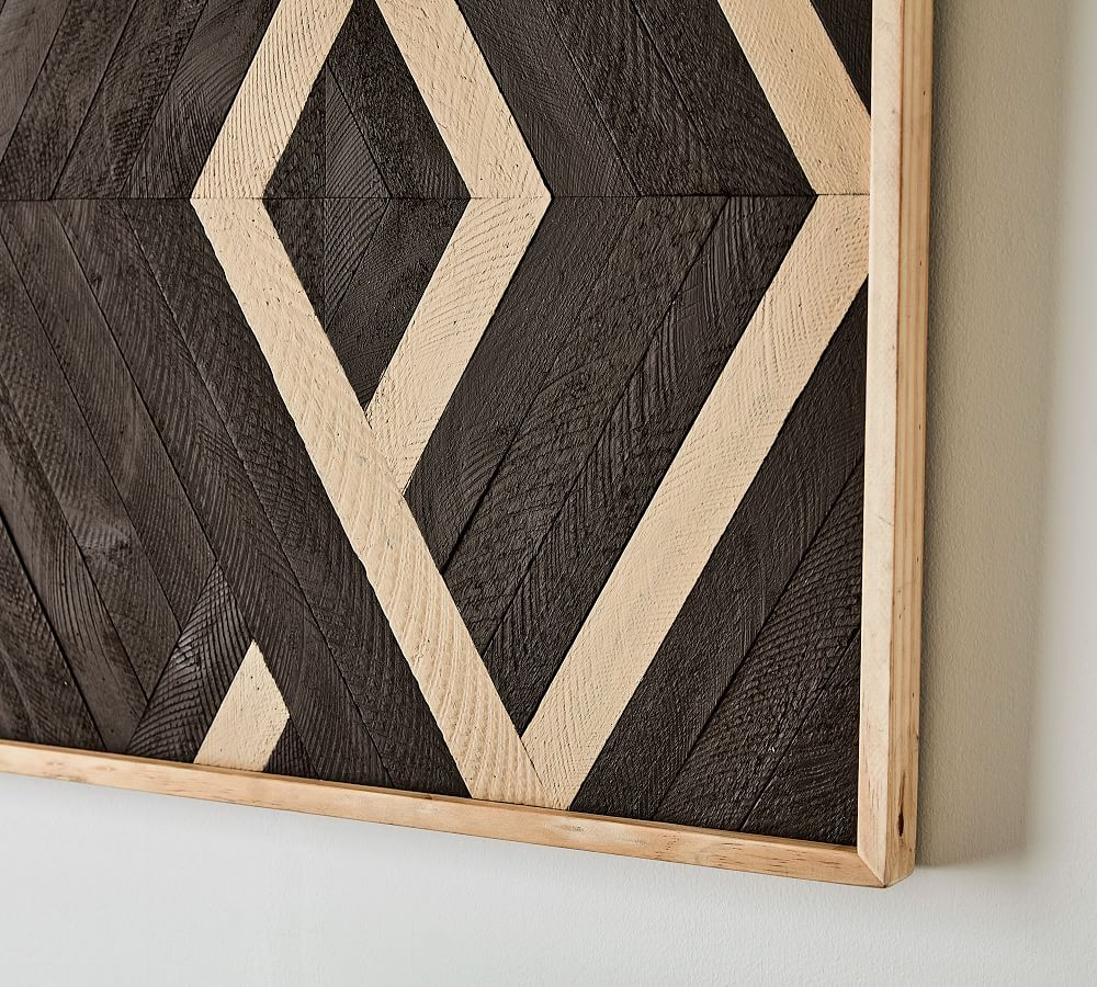 Aleksandra Zee Inlaid Wood - Black & Camel | Pottery Barn (US)